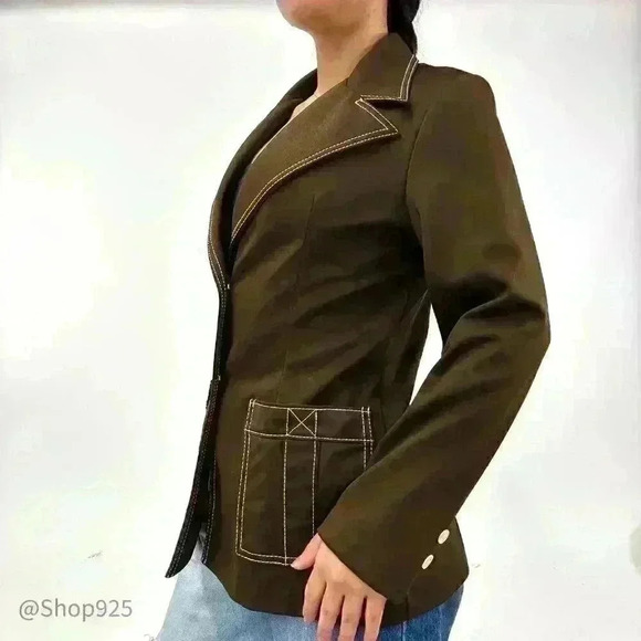 Jack Winter Women's Blazer Long Sleeve Pockets Jacket Brown Size - Picture 6 of 10
